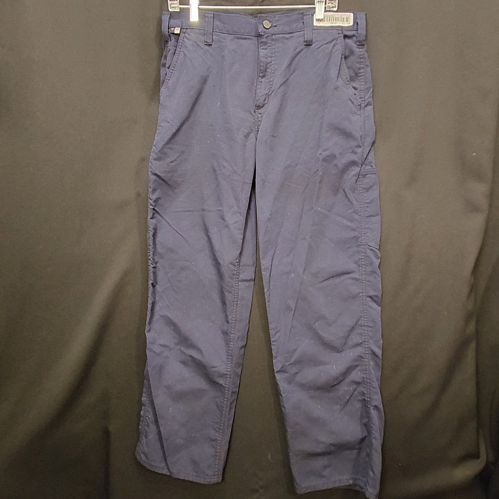 Carhartt FR Flame Resistant Work Pants Navy Blue 34x32 GlenGuard 73478-20